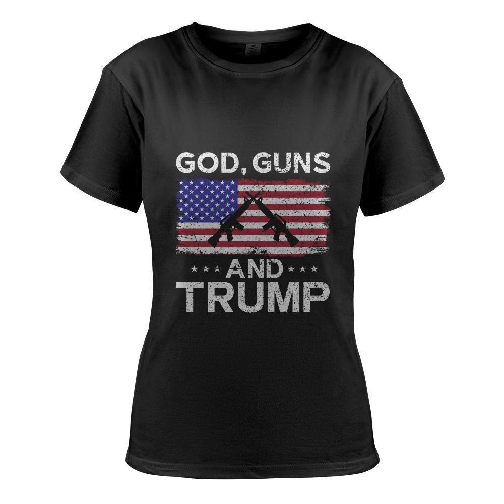 2024 President Donald Trump Tee God Guns And Trump Long Sleeve T-Shirt