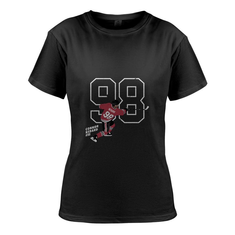 Connor Bedard Blackhawks 98 Signature Art Classic T-Shirt