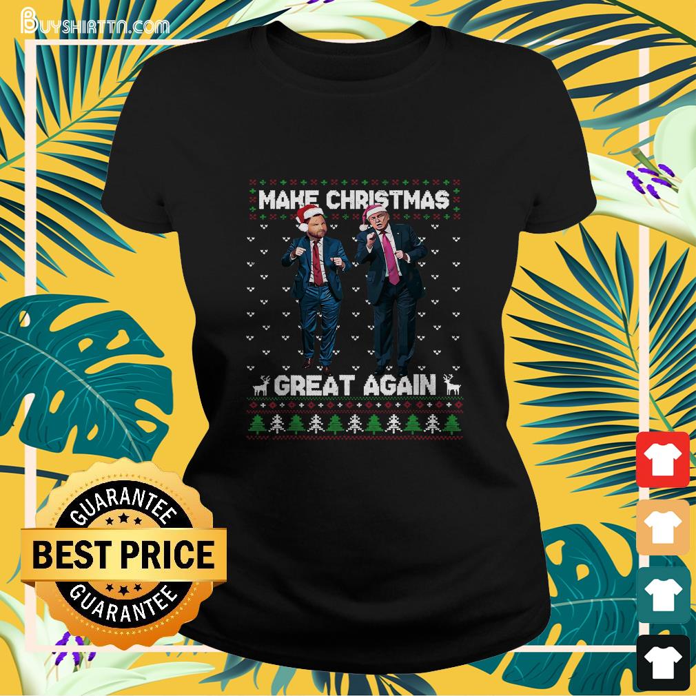 Dancing Trump Santa and DJ Vance Make Christmas Great Again T-Shirt