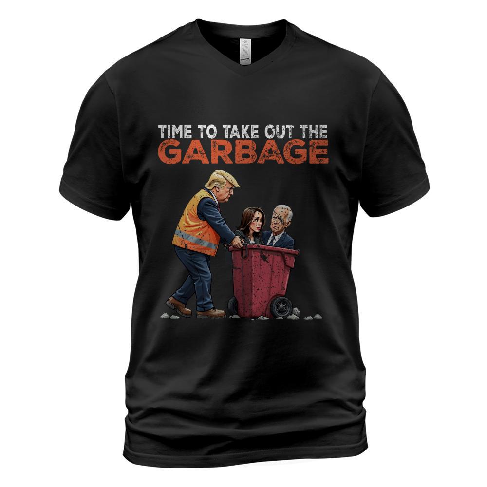 Funny Time To Take Out The Garbage For Trump Biden Harris Long Sleeve T-Shirt