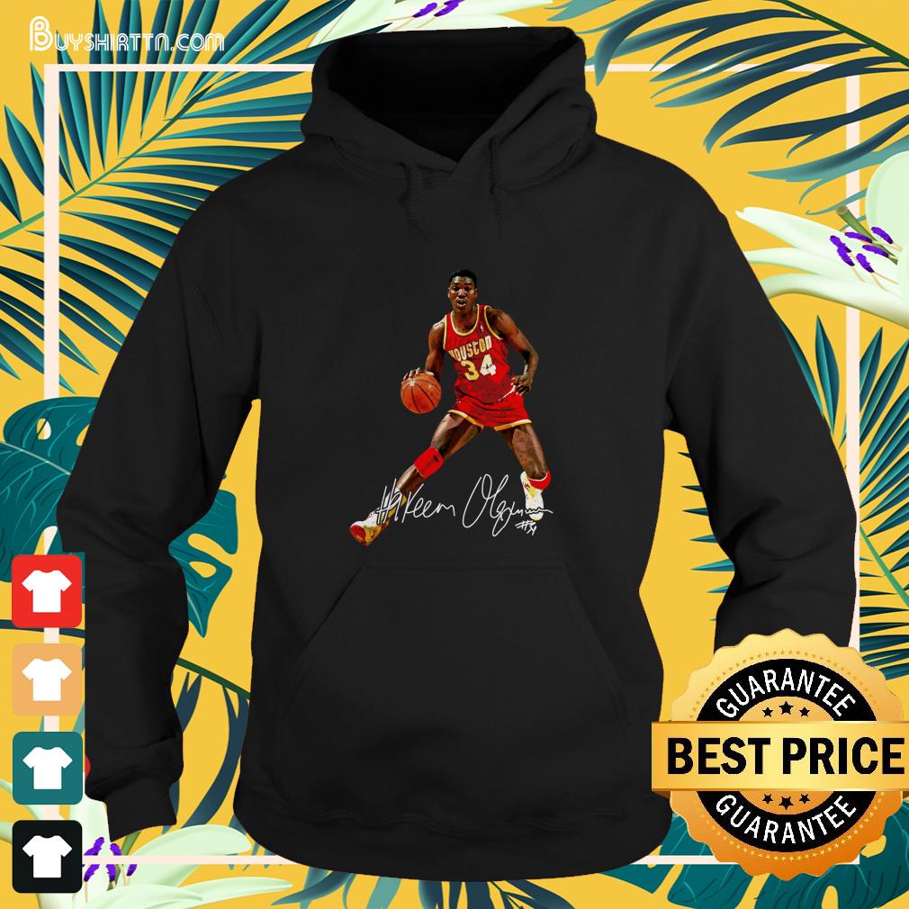 Hakeem Olajuwon Basketball Signature Vintage Retro 80s 90s Rap Style Perfect Gift For Basketball Lov T-shirt