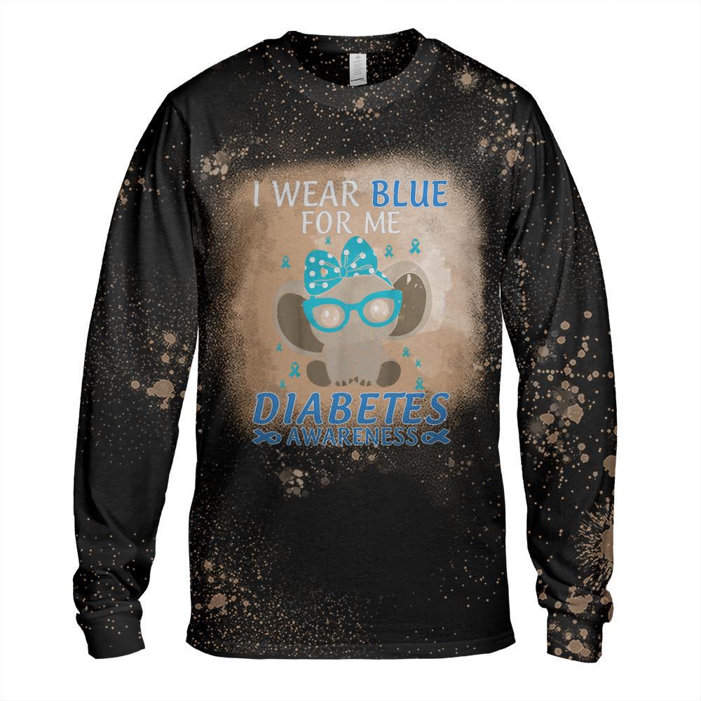 In November We Wear Blue Elephant Diabetes Awareness 2024 T-Shirt