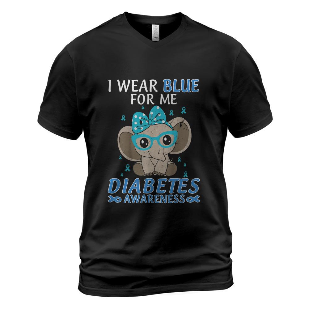 In November We Wear Blue Elephant Diabetes Awareness 2024 T-Shirt