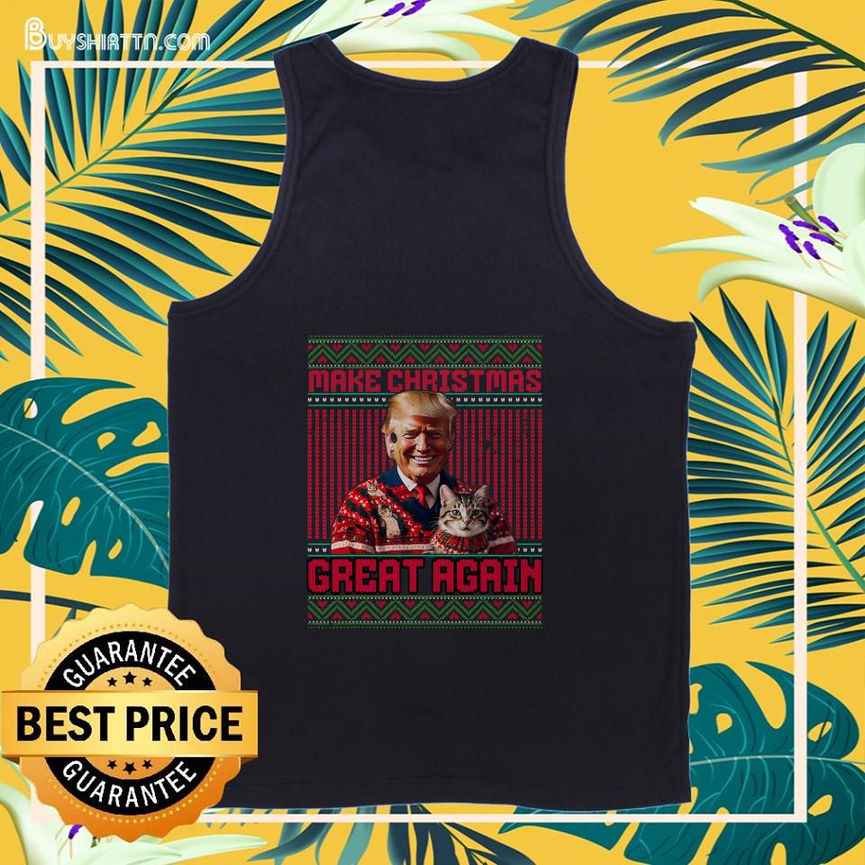 Make Christmas Great Again Xmas Funny Trump Pajamas Ugly T-Shirt