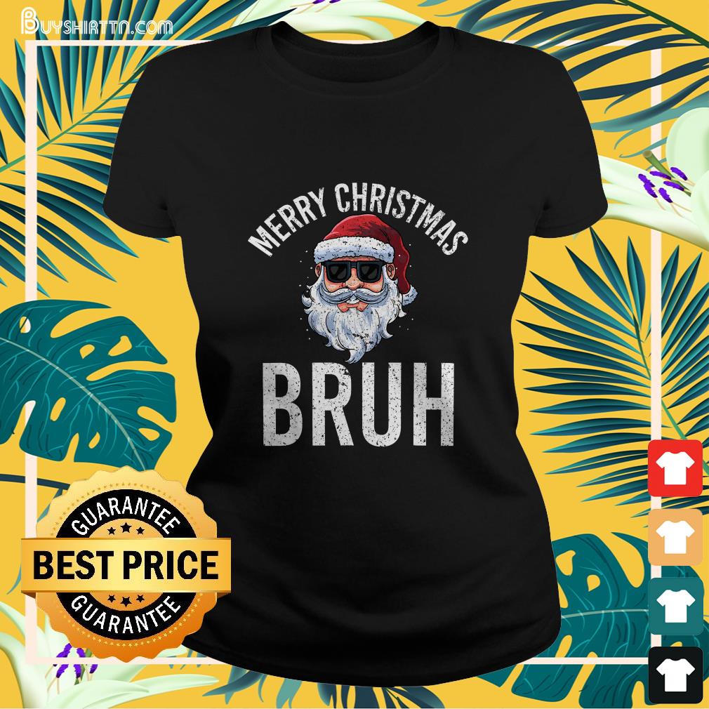 Merry Christmas Bruh Meme Funny Saying for Brother Boys Men T-Shirt