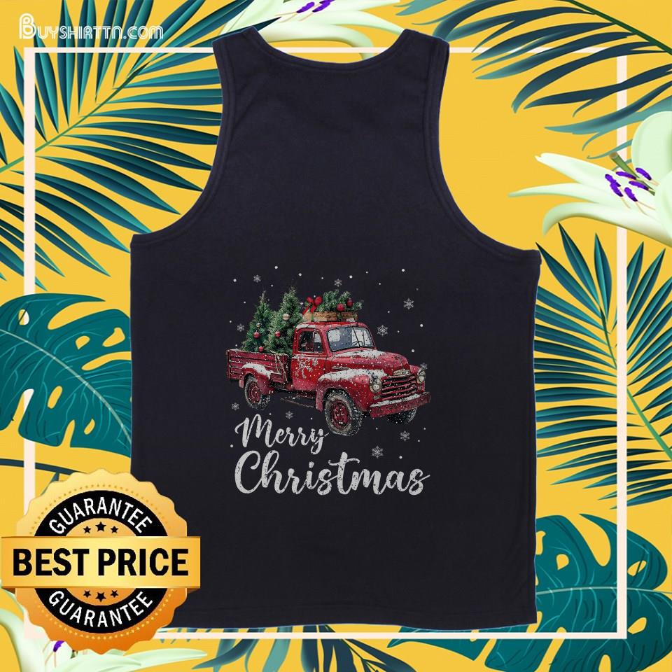 Merry Christmas Red Truck Family Matching Christmas Pajama T-Shirt