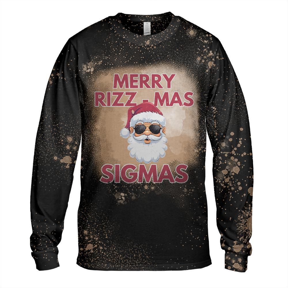 Merry Rizz Mas Sigmas- Gen Alpha Middle School Christmas T-Shirt