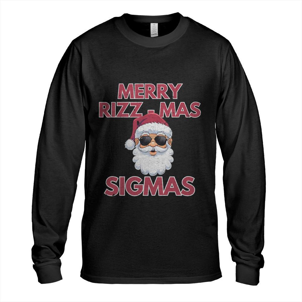 Merry Rizz Mas Sigmas- Gen Alpha Middle School Christmas T-Shirt