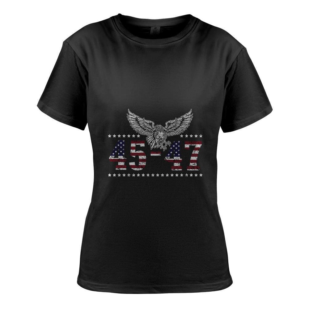 Trump 2024 Flag (On Back) Take America Back Trump Flag 45 47 Long Sleeve T-Shirt