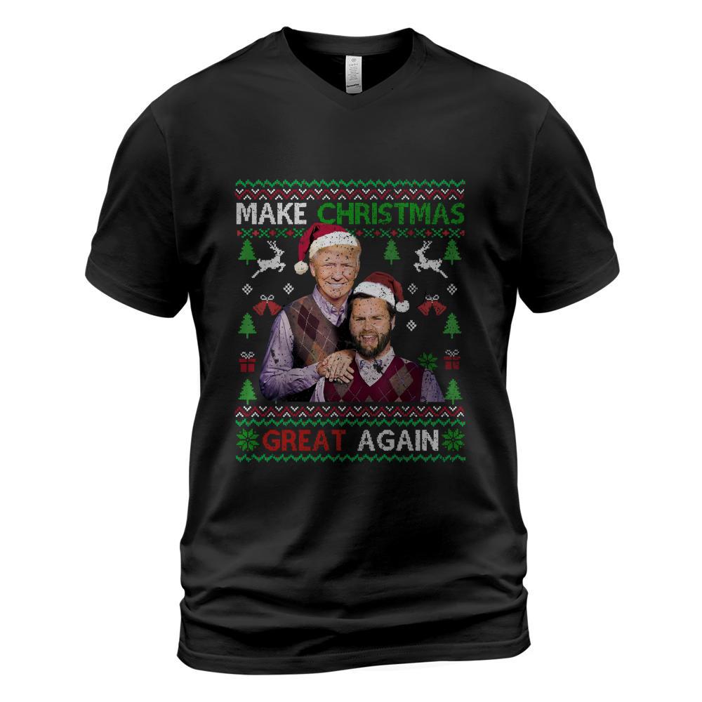 Trump Vance Brothers Funny Make Christmas Great Again Long Sleeve T-Shirt