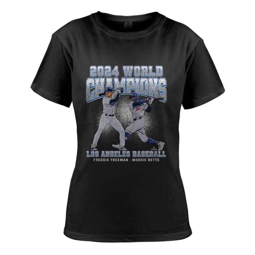 2024 Los Angeles World Champions Betts, Freeman MLBPA T-Shirt