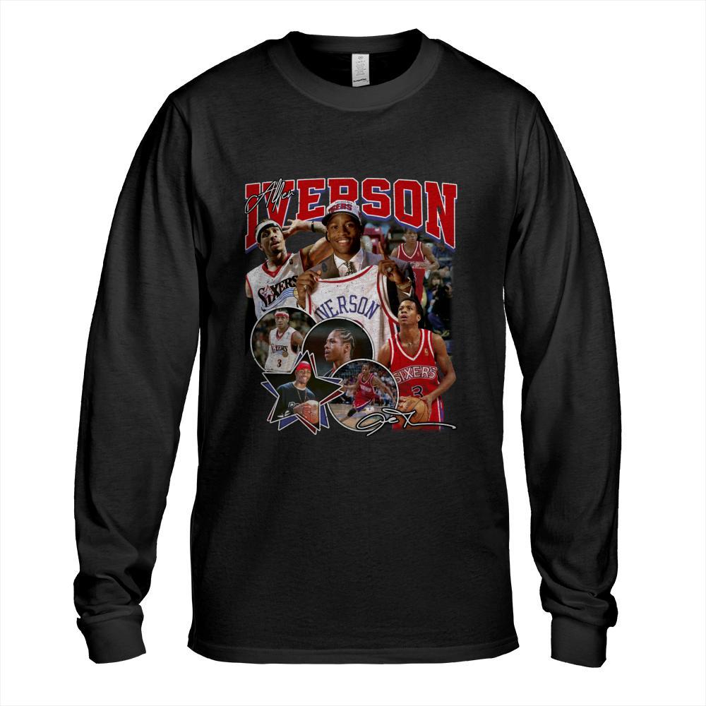 Allen Iverson The Answer Basketball Legend Signature Vintage Retro 80s 90s Bootleg Rap Style Classic T-Shirt