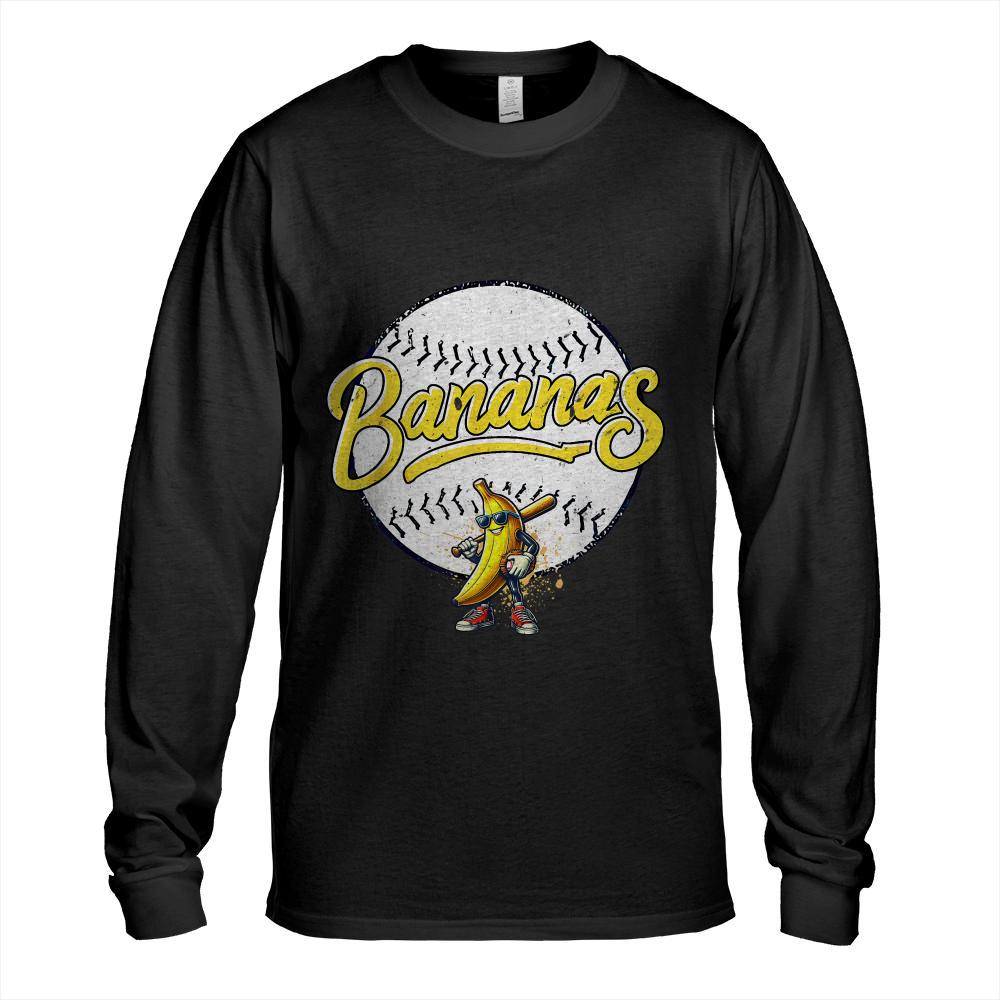 Bananas Baseball Basketball Men Women T-Shirt