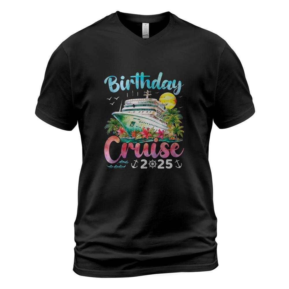 Birthday Cruise Squad 2025 Summer Vacation Matching Family T-Shirt