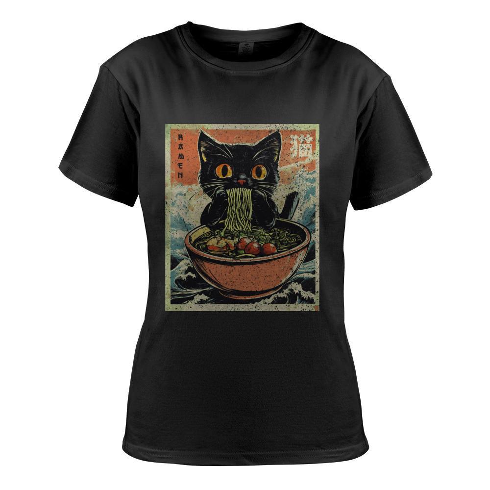 Cat Ramen Japanese Funny Kawaii Cat Graphic Mens Gifts Anime Pullover Hoodie