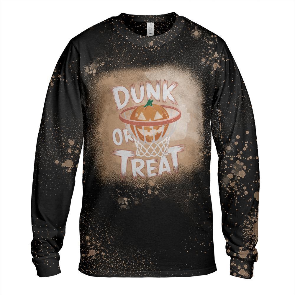 Dunk or Treat Halloween Basketball T Shirt Spooky Basketball T-Shirt