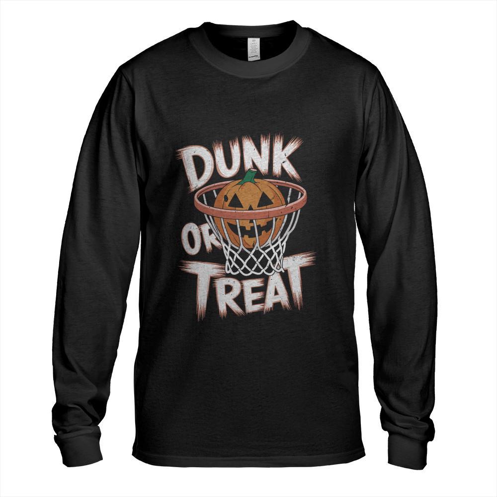 Dunk or Treat Halloween Basketball T Shirt Spooky Basketball T-Shirt