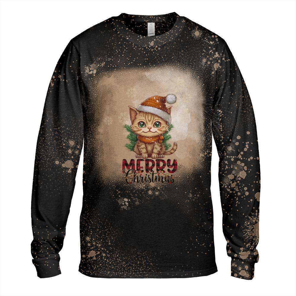 Festive Holiday Kitty Cat Christmas Classic T-Shirt