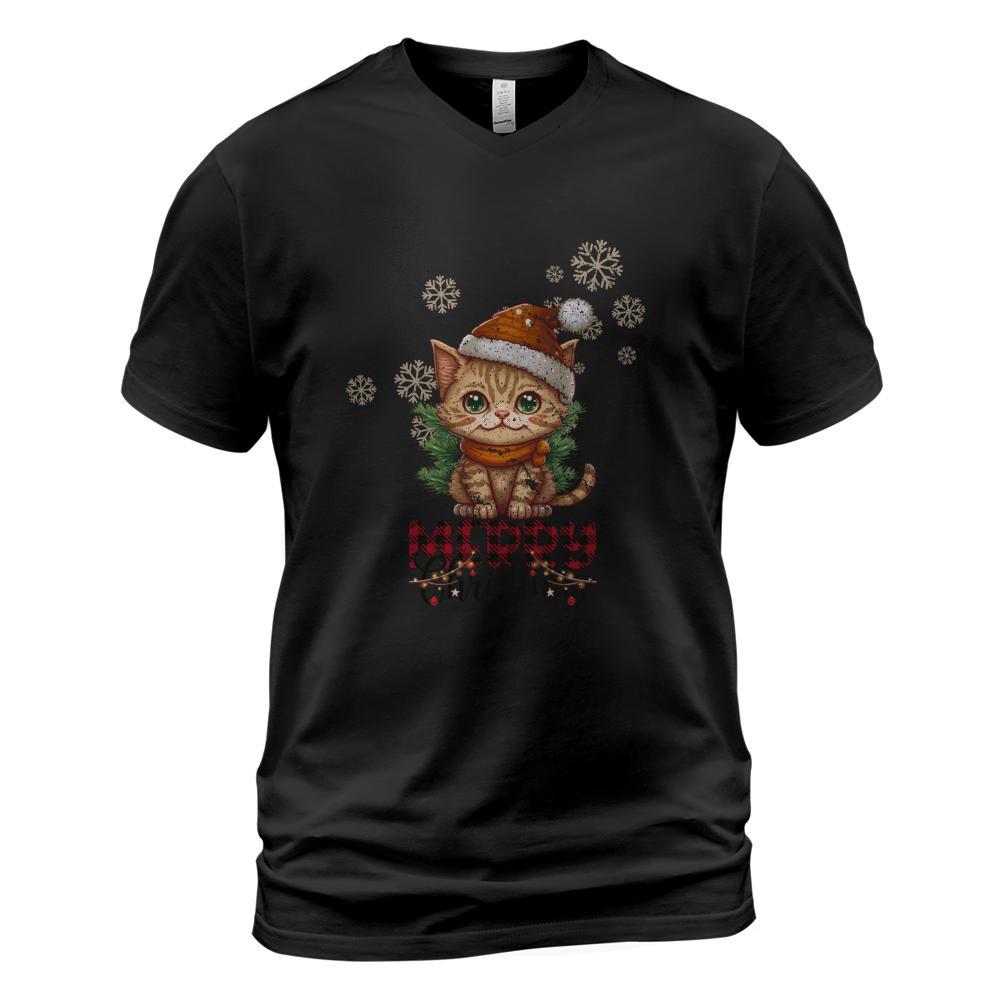 Festive Holiday Kitty Cat Christmas Classic T-Shirt