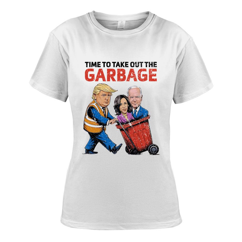 Funny Garbage For Trump 2024 - Time To Take Out The Garbage Long Sleeve T-Shirt