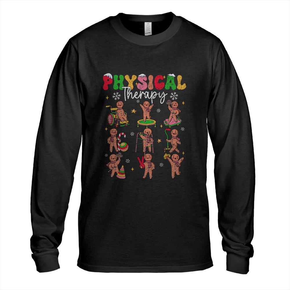 Gingerbread Physical Therapy PT Physical Therapist Christmas T-Shirt