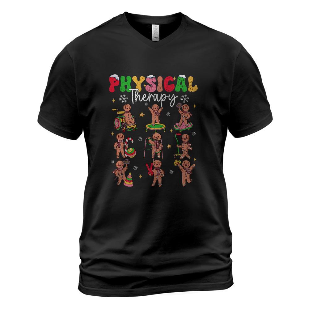 Gingerbread Physical Therapy PT Physical Therapist Christmas T-Shirt