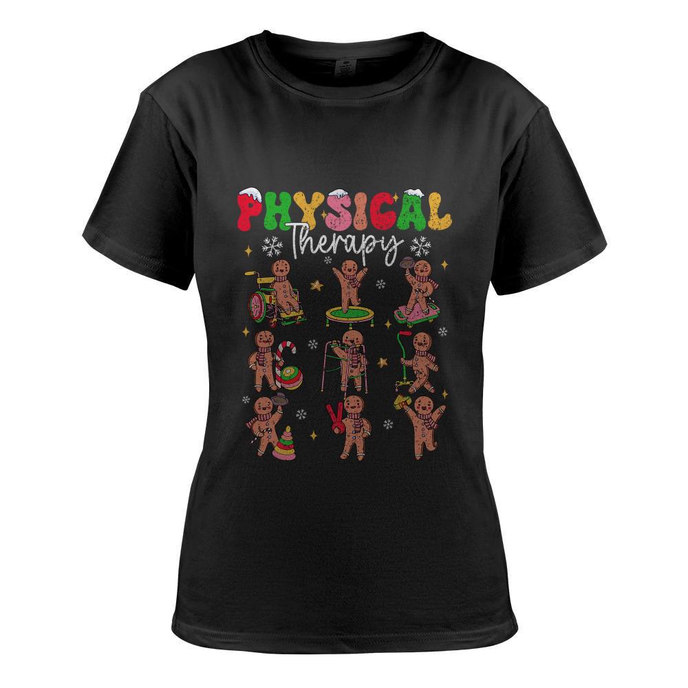 Gingerbread Physical Therapy PT Physical Therapist Christmas T-Shirt