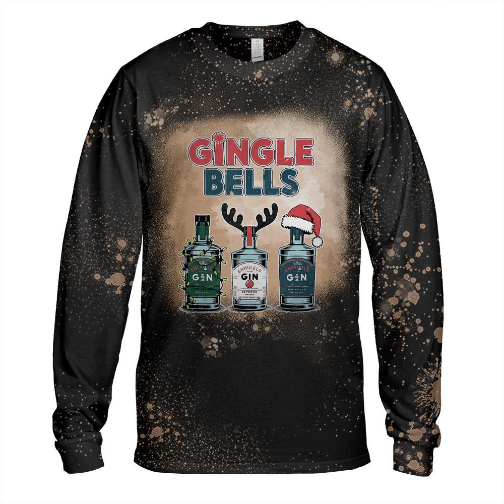 Gingle Bells Gin Bells Christmas Merry Xmas Tank Top