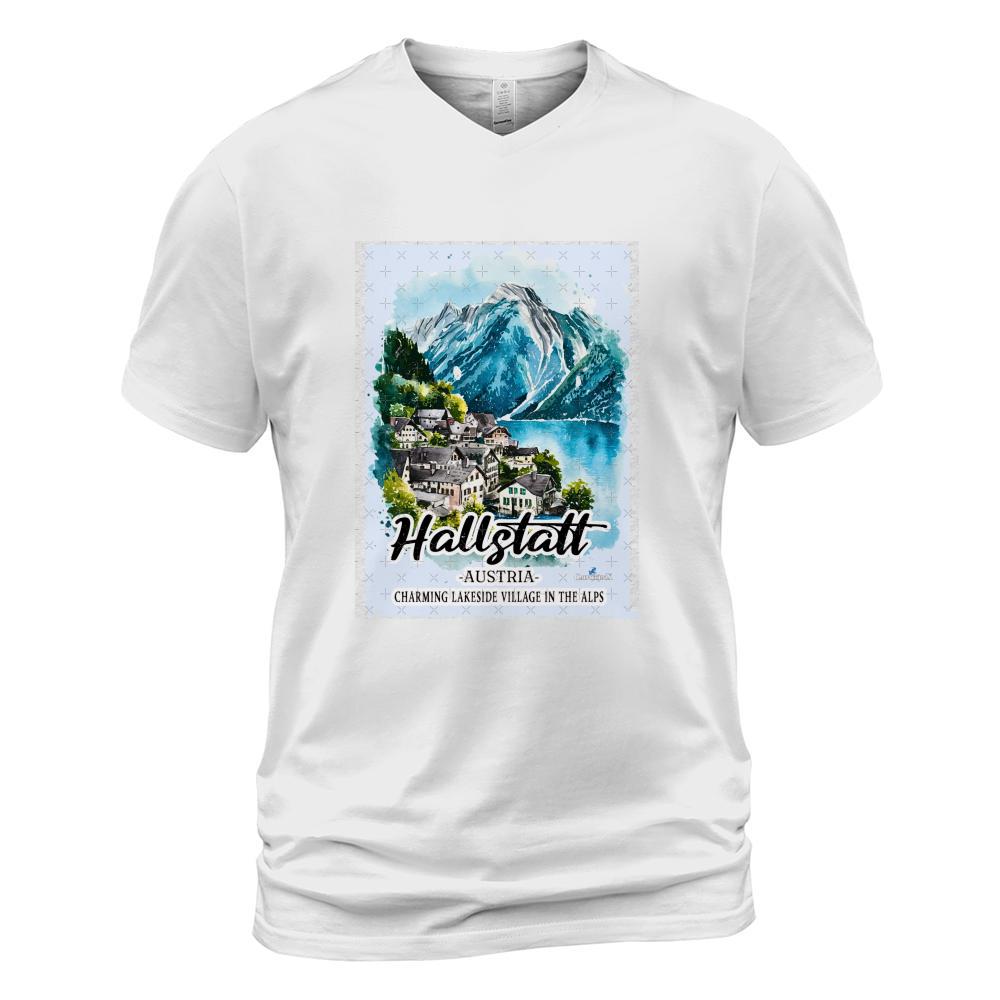 Hallstatt (Austria) - Charming lakeside village in the Alps V2 Tri-blend T-Shirt