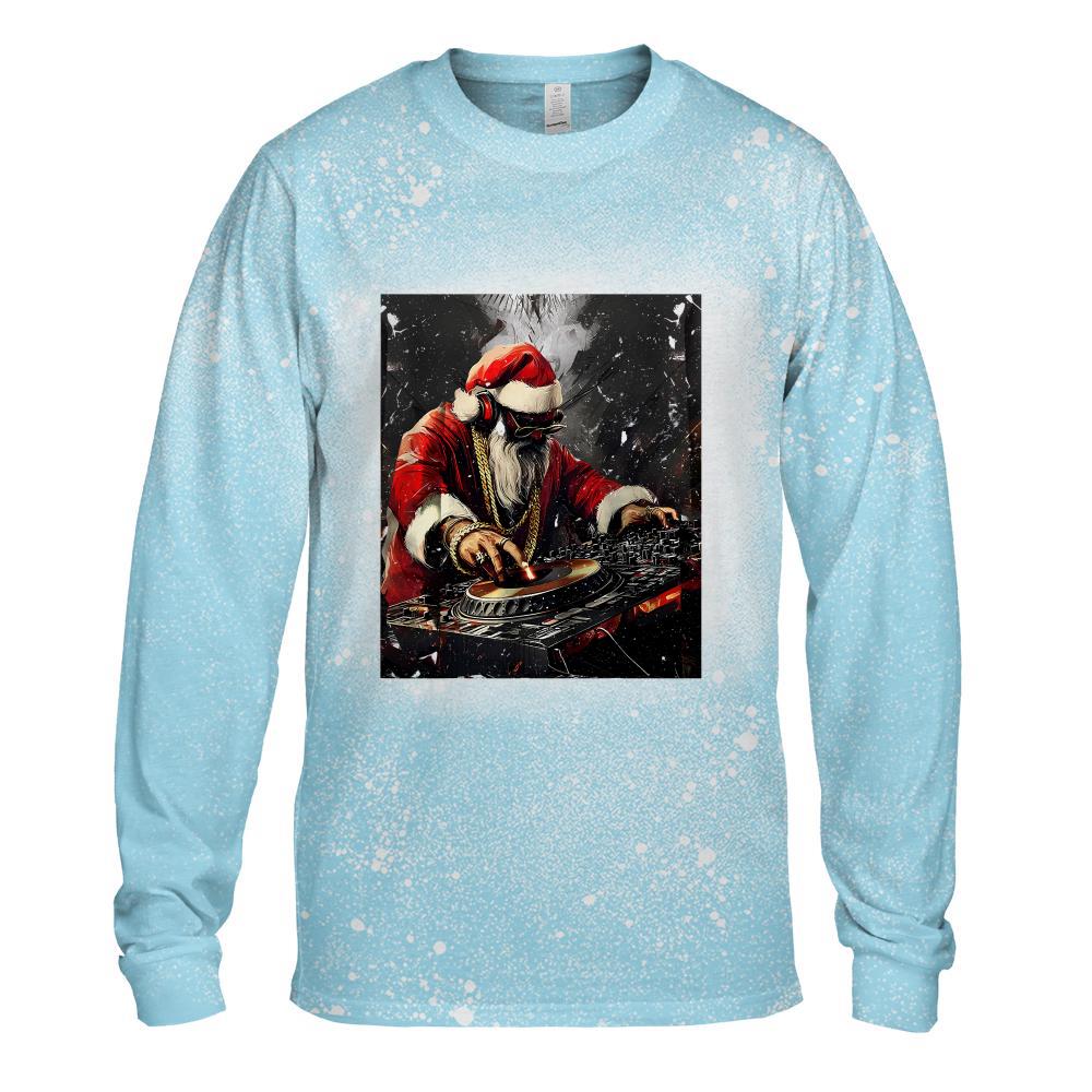 hip hop santa dj christmas T-Shirt