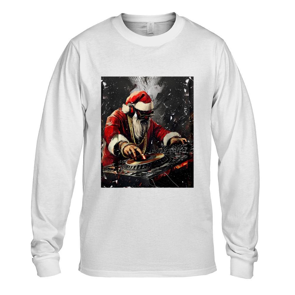 hip hop santa dj christmas T-Shirt