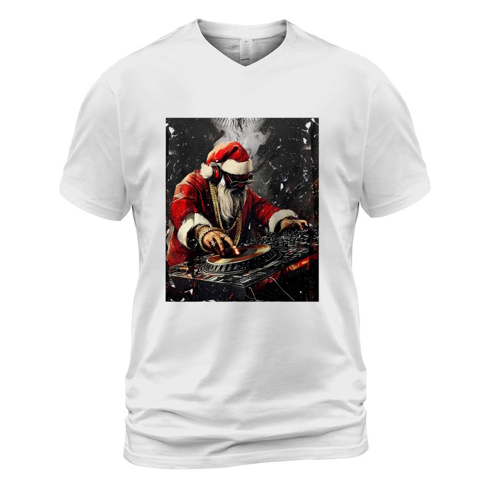 hip hop santa dj christmas T-Shirt