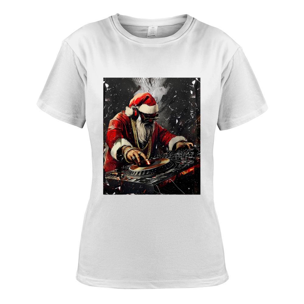 hip hop santa dj christmas T-Shirt