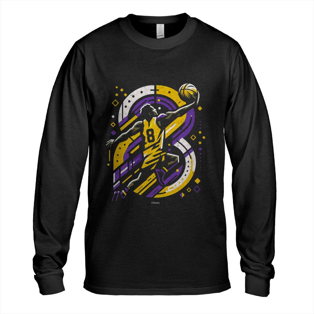 LA LEGEND LAL BASKETBALL NUMBER 8 LAYUP T-Shirt