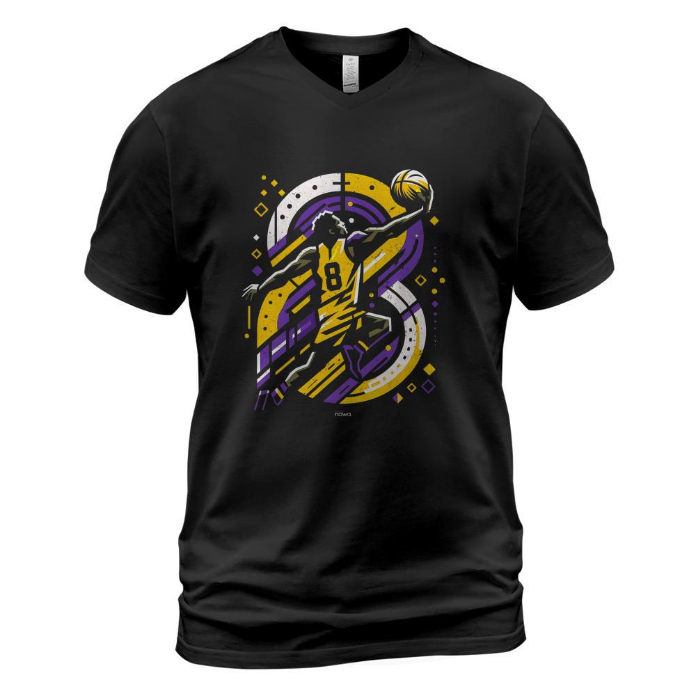 LA LEGEND LAL BASKETBALL NUMBER 8 LAYUP T-Shirt