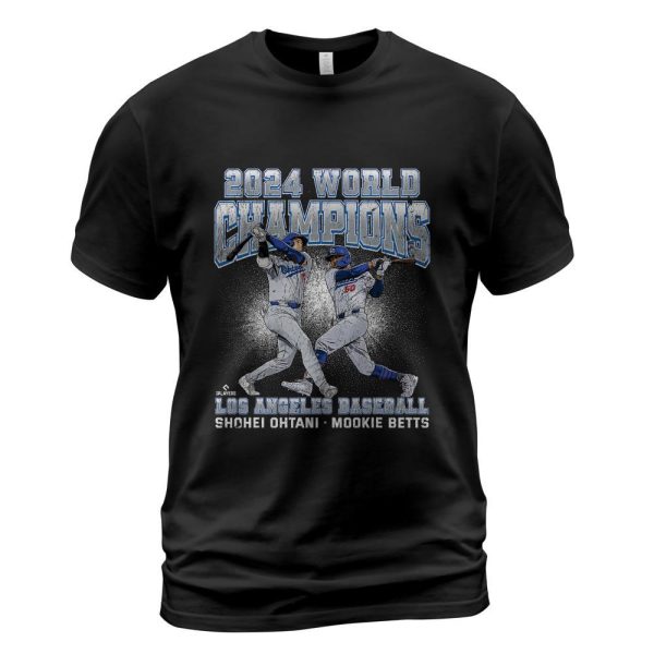 2024 Los Angeles World Champions Ohtani, Betts MLBPA T-Shirt