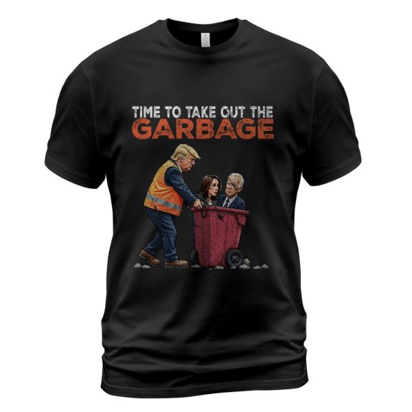 Funny Time To Take Out The Garbage For Trump Biden Harris Long Sleeve T-Shirt