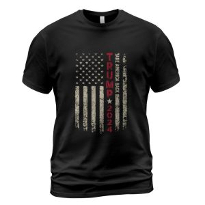 Trump 2024 President 45 and 47 American Flag Trump 2024 Long Sleeve T-Shirt