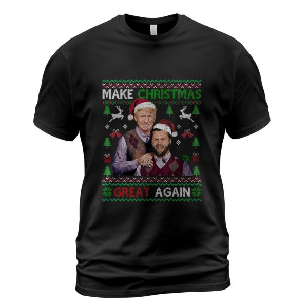 Trump Vance Brothers Funny Make Christmas Great Again Long Sleeve T-Shirt