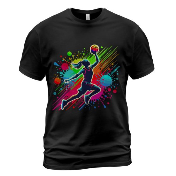 Basketball Player Girl T-Shirt