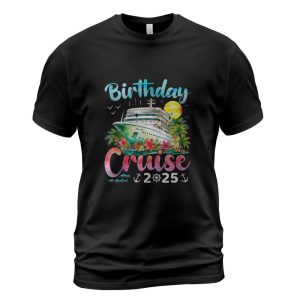 Birthday Cruise Squad 2025 Summer Vacation Matching Family T-Shirt