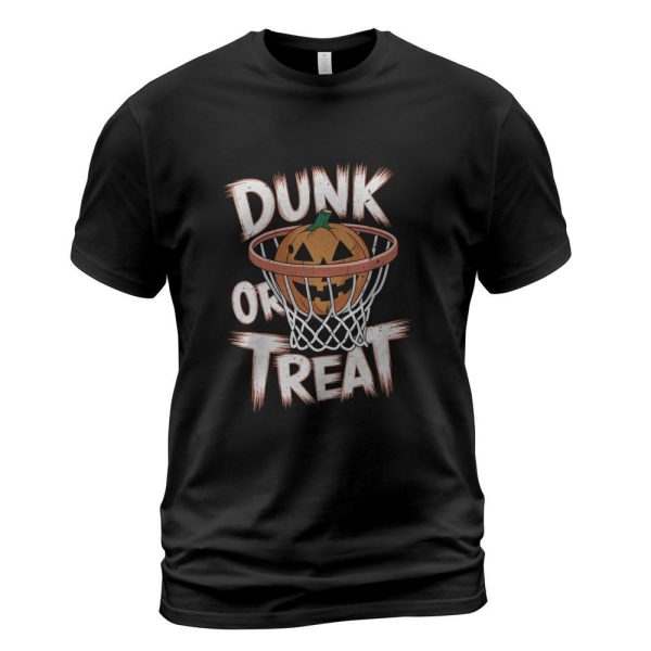 Dunk or Treat Halloween Basketball T Shirt Spooky Basketball T-Shirt