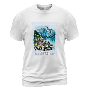 Hallstatt (Austria) - Charming lakeside village in the Alps V2 Tri-blend T-Shirt