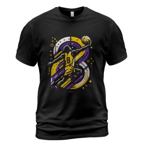 LA LEGEND LAL BASKETBALL NUMBER 8 LAYUP T-Shirt